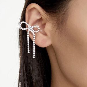 Bowknot unique clip in earrings 18K gold plated in two colors